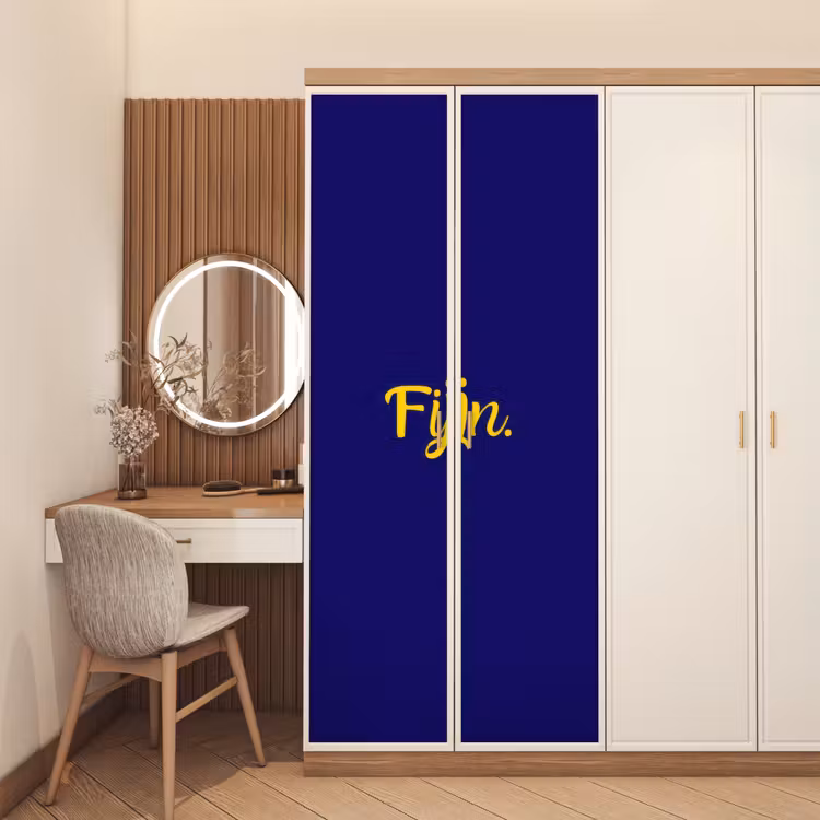 Deursticker - Blauw - Geel - Fijn — 5