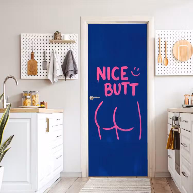 Deursticker - Brutaal - Grappig - Blauw — 7