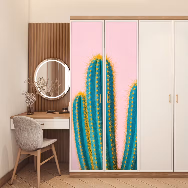 Deursticker - Cactussen - Modern - Pastel — 5