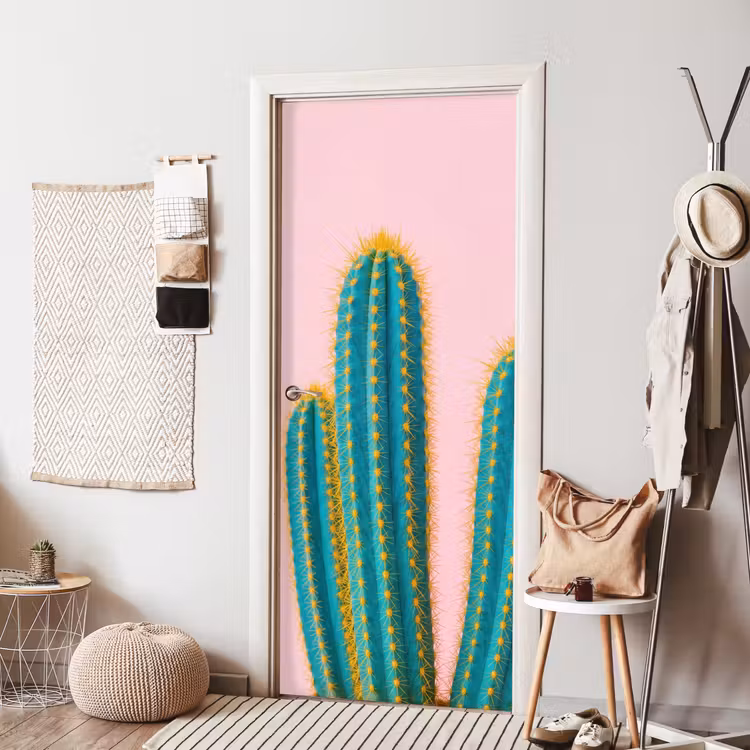 Deursticker - Cactussen - Modern - Pastel — 8