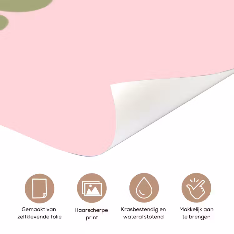 Deursticker - Chase greatness - Groen - Roze - Retro — 3