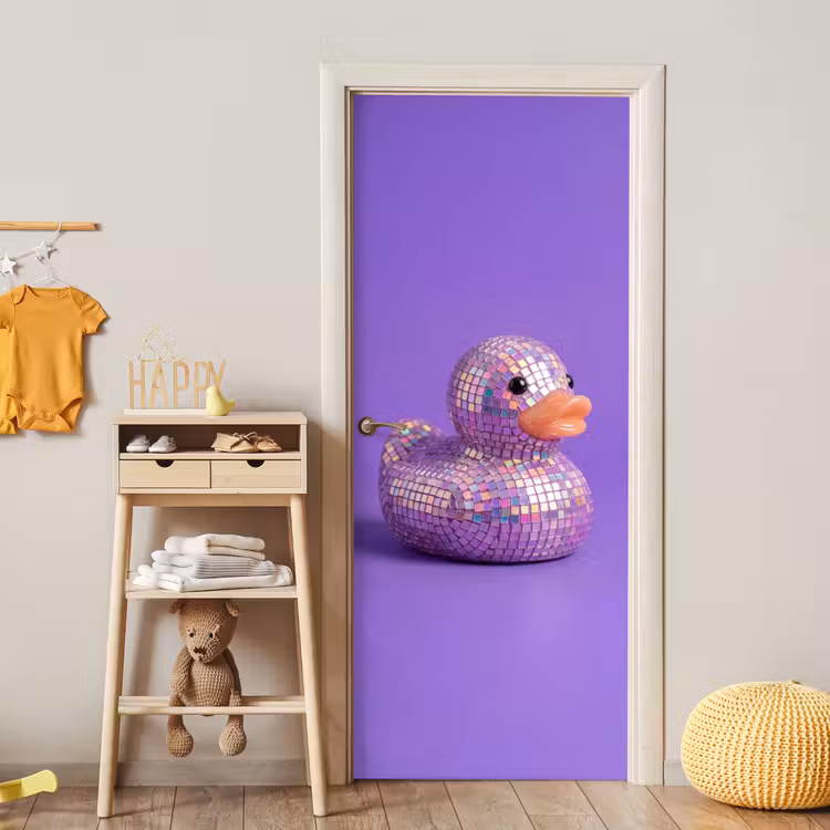 Deursticker - Disco - Eend - Paars — 6
