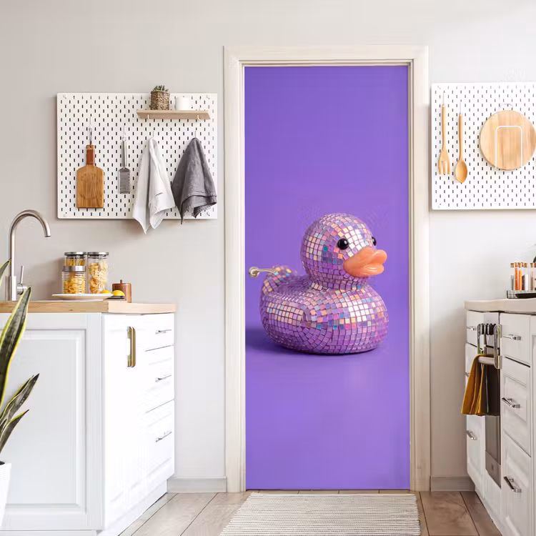 Deursticker - Disco - Eend - Paars — 7