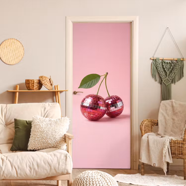 Deursticker - Disco - Kersen - Roze — 4