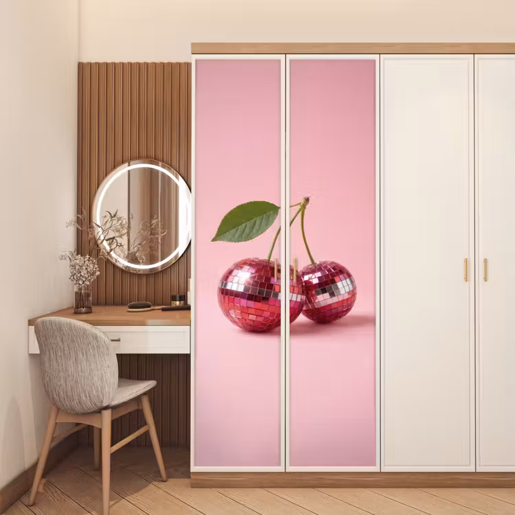 Deursticker - Disco - Kersen - Roze — 5