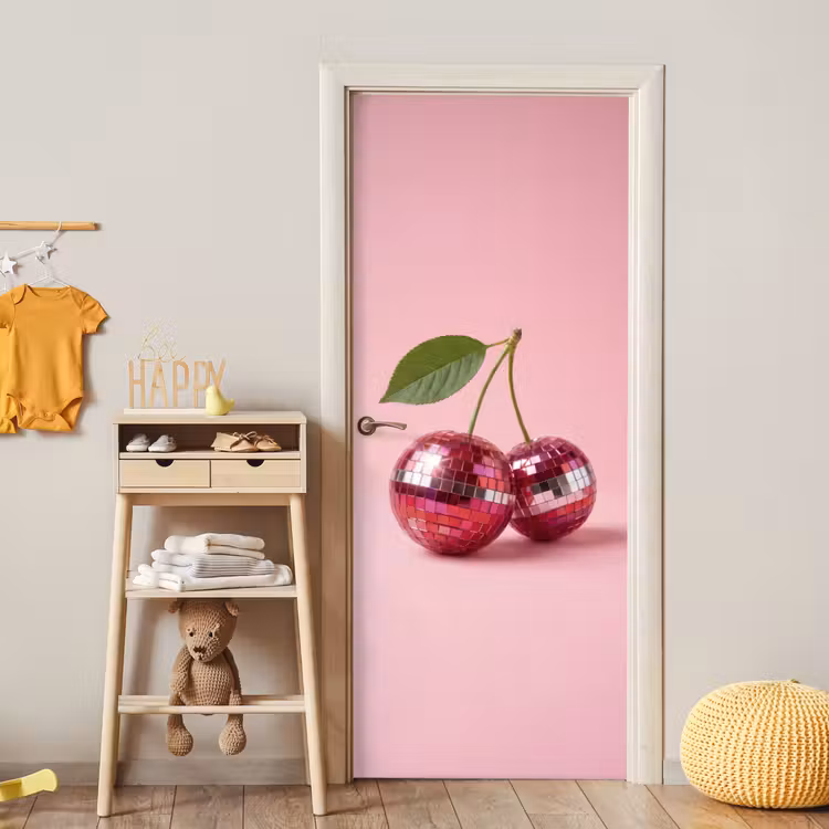 Deursticker - Disco - Kersen - Roze — 6