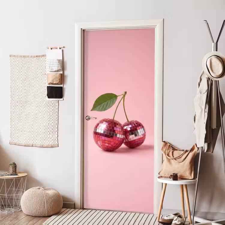 Deursticker - Disco - Kersen - Roze — 8