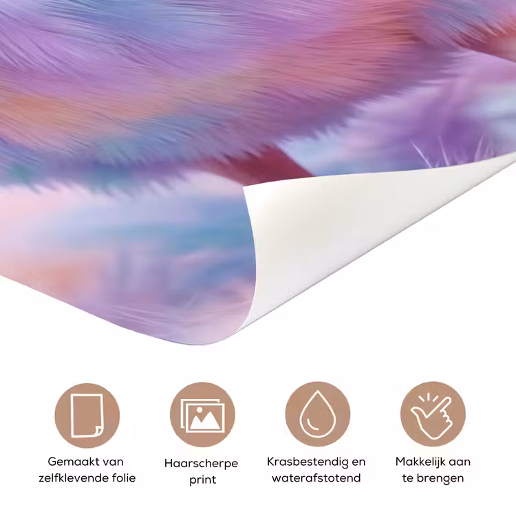 Deursticker - Eend - bril - Pastel — 3
