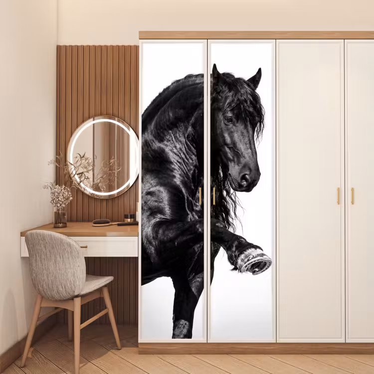 Deursticker - Fries - Hengst - Modern — 5