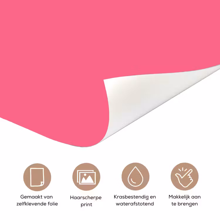 Deursticker - Grateful - Groen - Grafisch - Vloeiend — 3