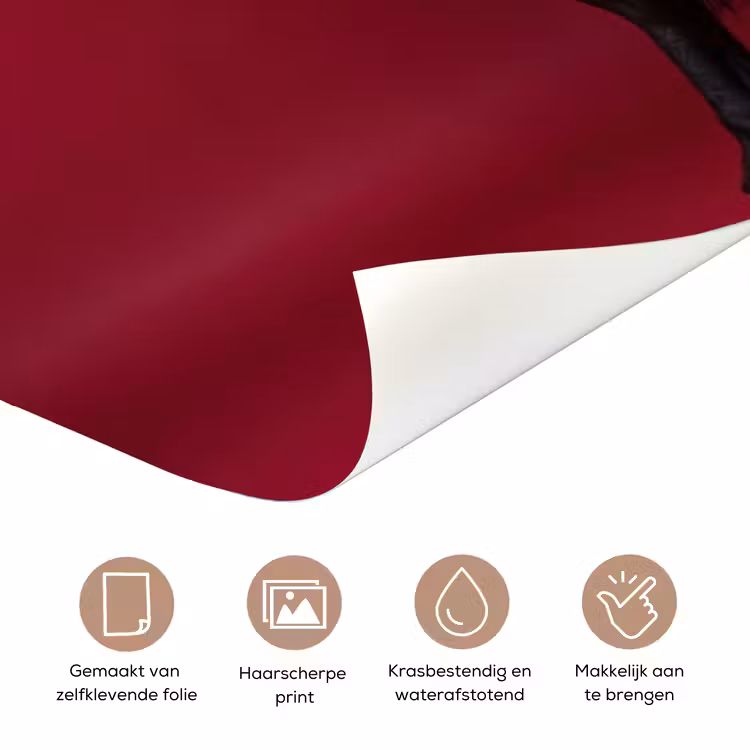 Deursticker - Hengst - Steigert - Rood — 3