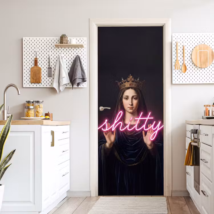 Deursticker - Ironisch - Tekst - Neon — 7