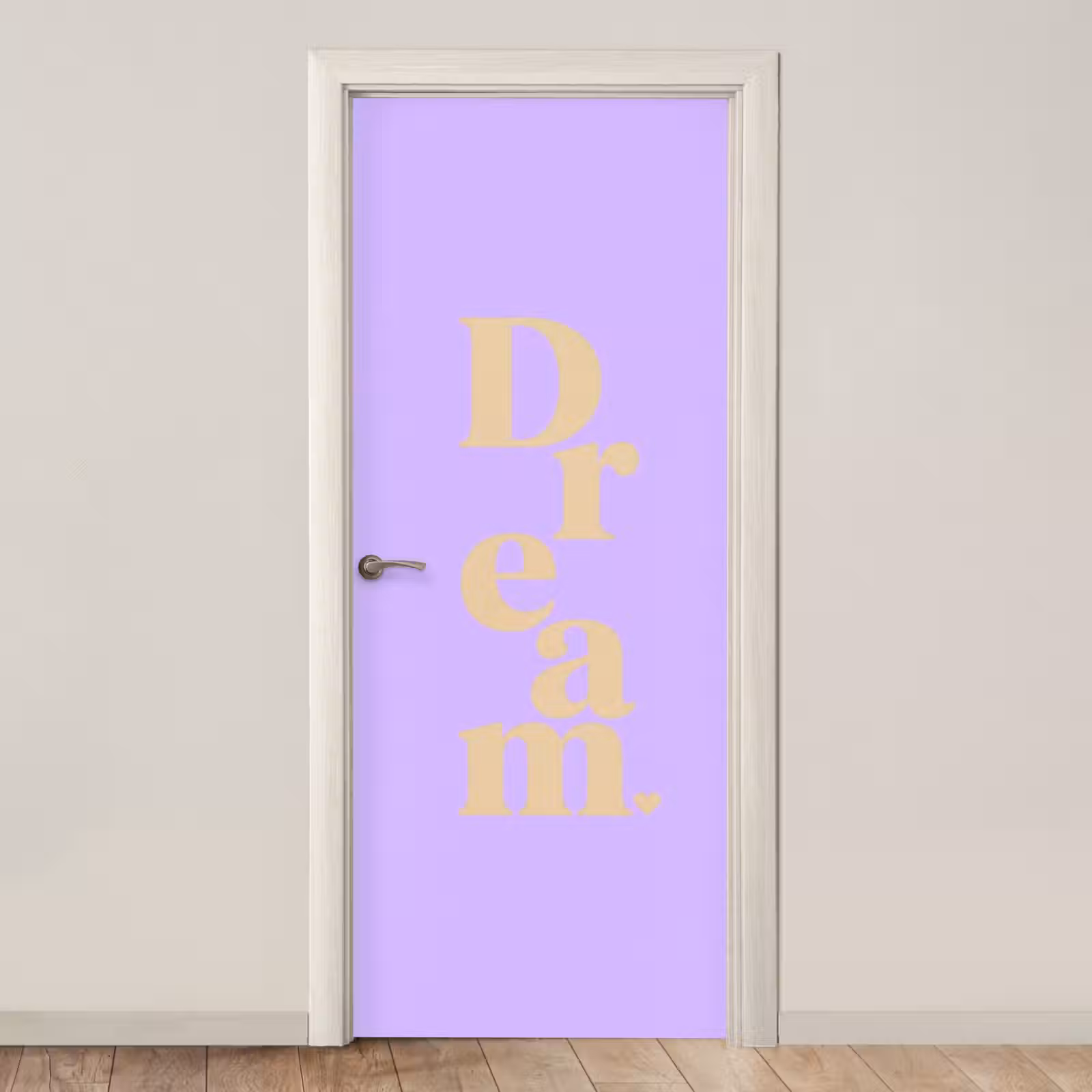 Deursticker - Dream - Paars - Typografisch — 1