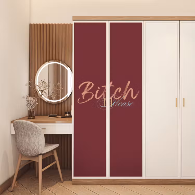 Deursticker - Bitch please - Rood - Blauw — 5