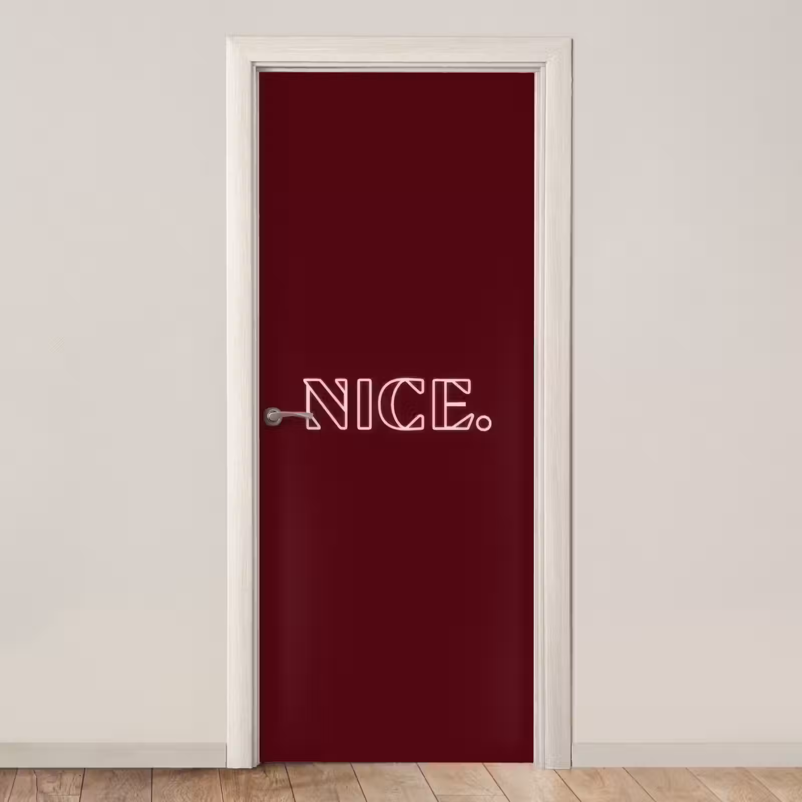 Deursticker - Bordeaux - Nice - minimalistisch — 1