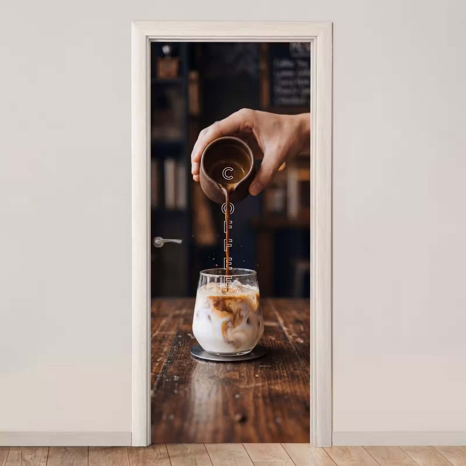 Deursticker - Espresso - Melk - Café — 1