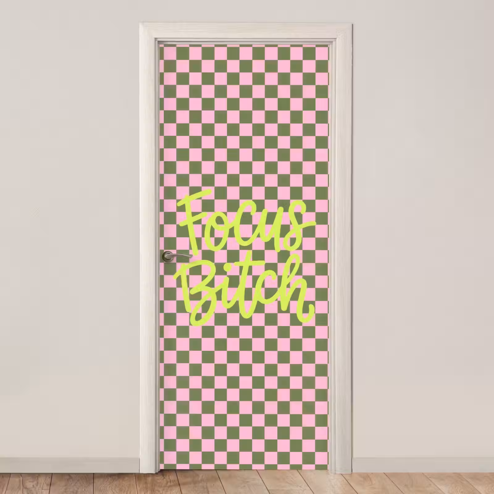 Deursticker - Focus - Vakken - Roze — 1