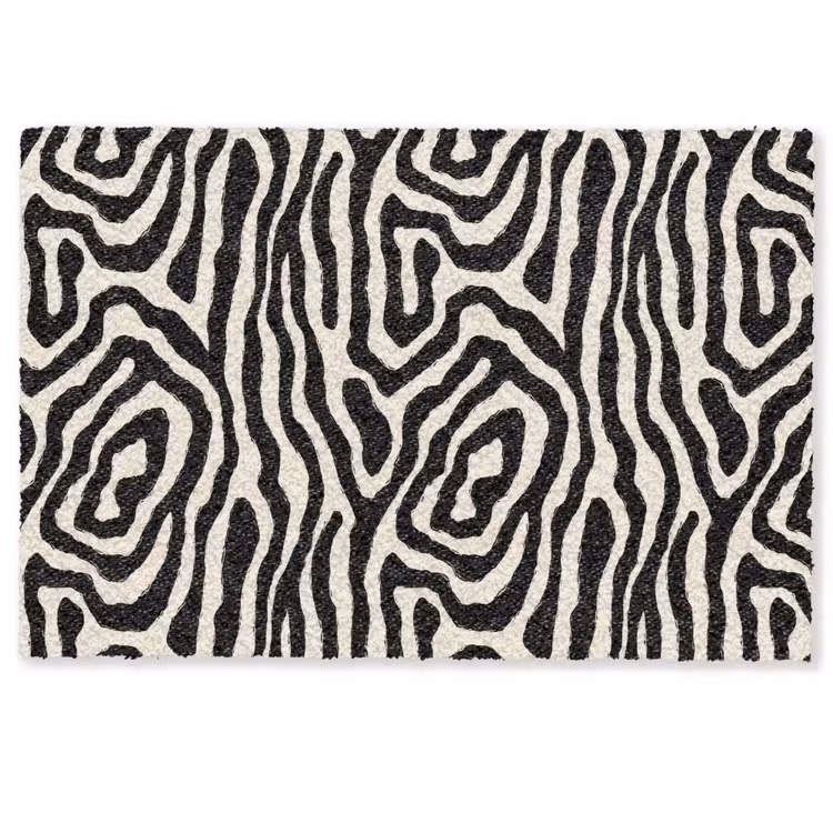 Deurmat - Zebra - Zwart - Abstract — 1