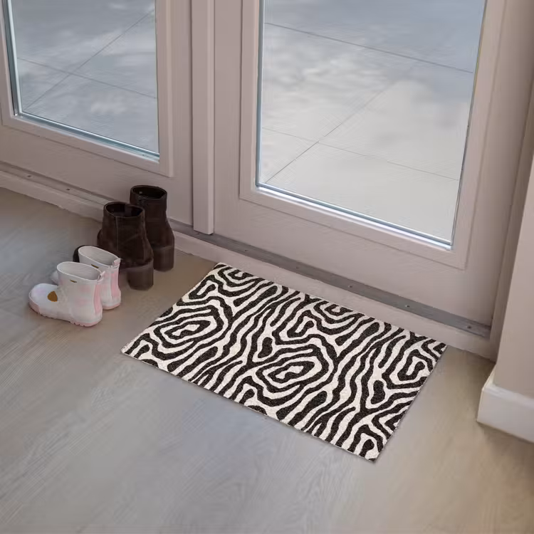 Deurmat - Zebra - Zwart - Abstract — 8