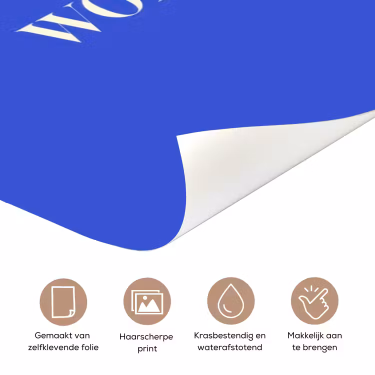 Deursticker - Blauw - I am that woman - Sierlijk - Minimalistisch — 3