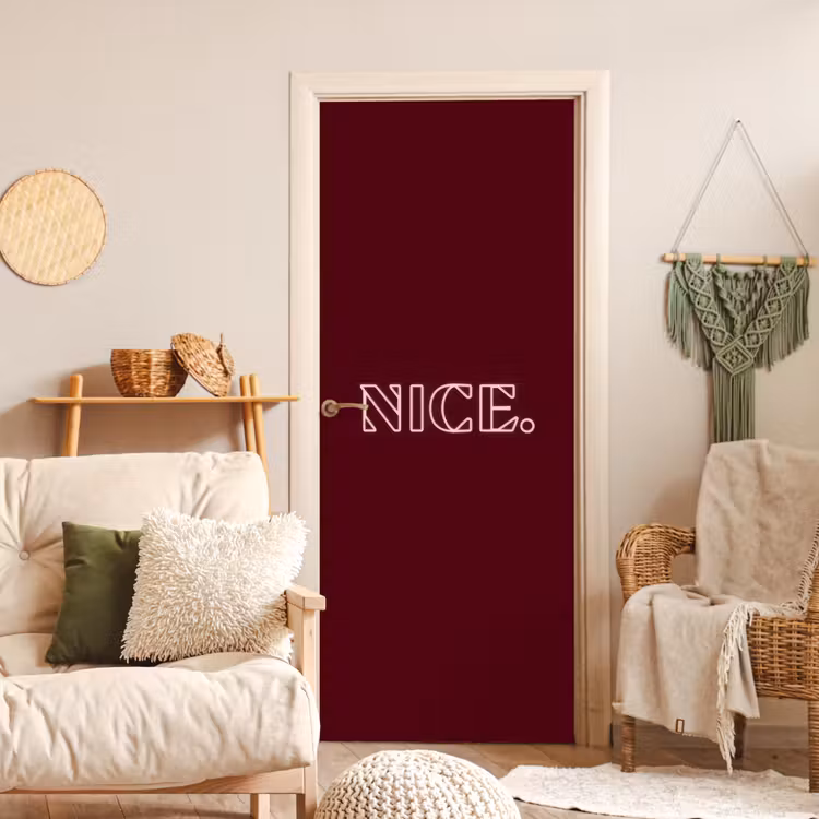 Deursticker - Bordeaux - Nice - minimalistisch — 4