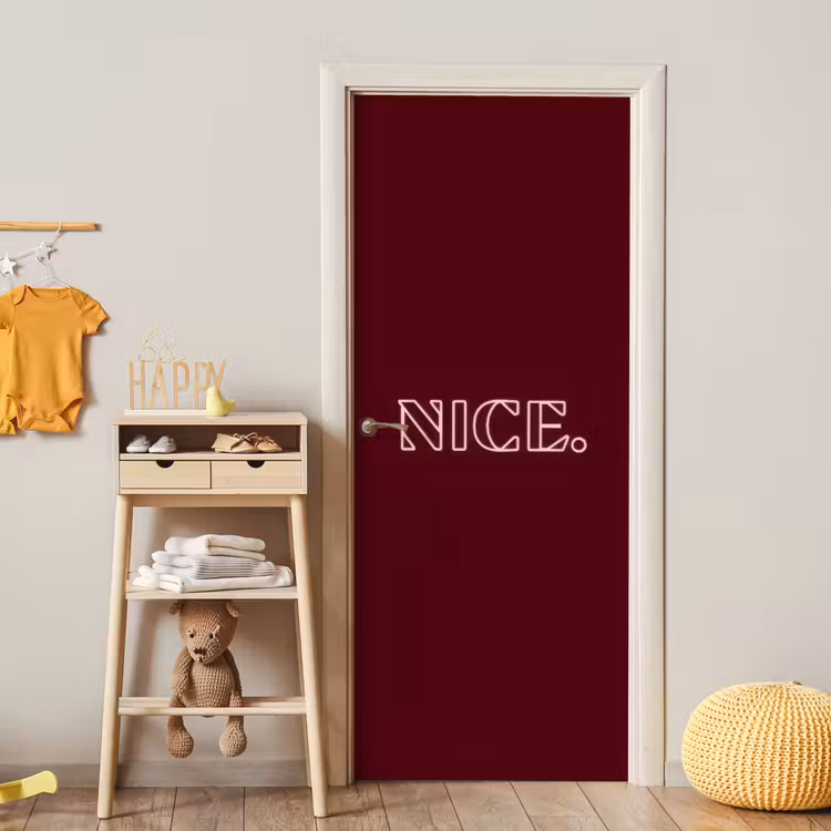 Deursticker - Bordeaux - Nice - minimalistisch — 6