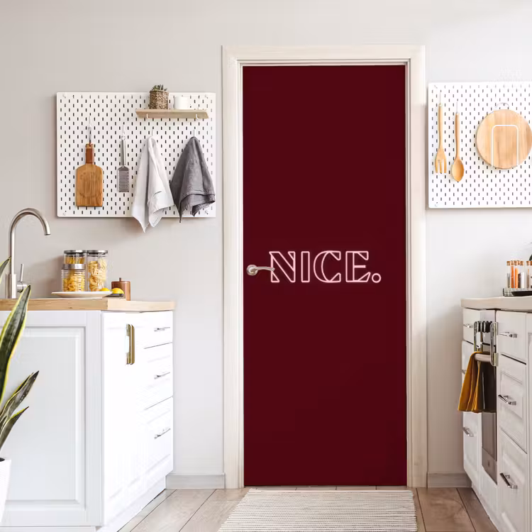 Deursticker - Bordeaux - Nice - minimalistisch — 7