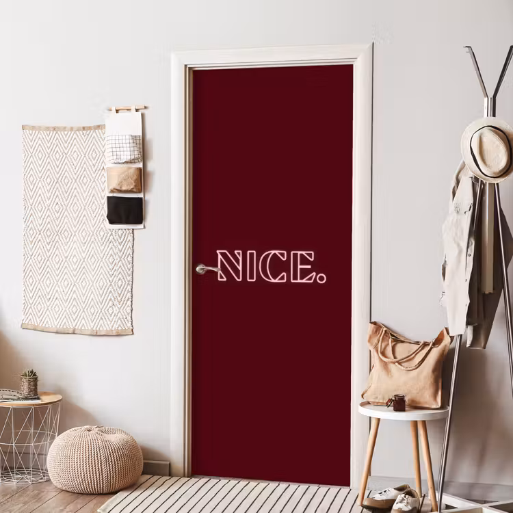 Deursticker - Bordeaux - Nice - minimalistisch — 8