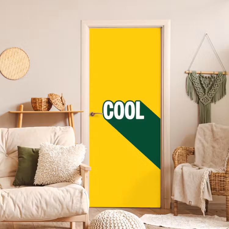 Deursticker - Cool - Geel - Groen — 4