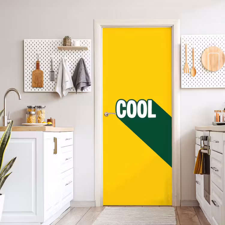 Deursticker - Cool - Geel - Groen — 7