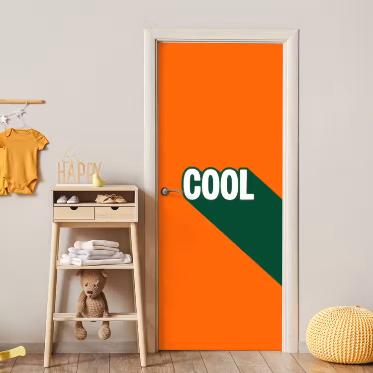 Deursticker - Cool - Oranje - Groen — 6