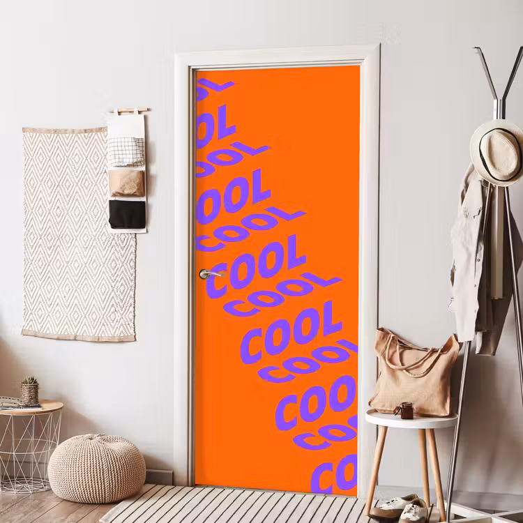 Deursticker - Cool - Paars - Oranje — 8