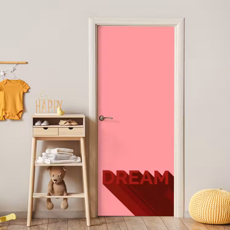 Deursticker - Dream - 3D - Rood - Roze — 6