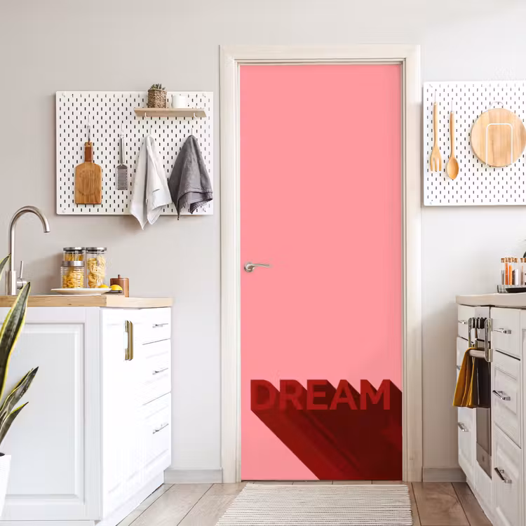 Deursticker - Dream - 3D - Rood - Roze — 7