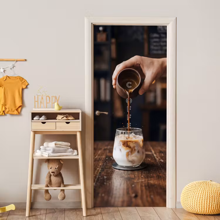 Deursticker - Espresso - Melk - Café — 6