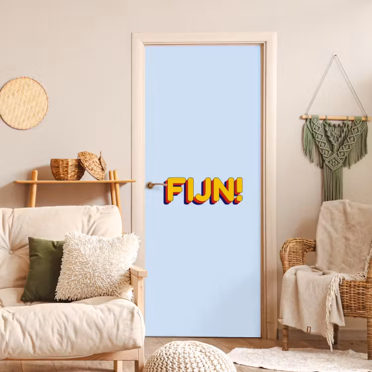 Deursticker - Fijn - Geel - Oranje — 4