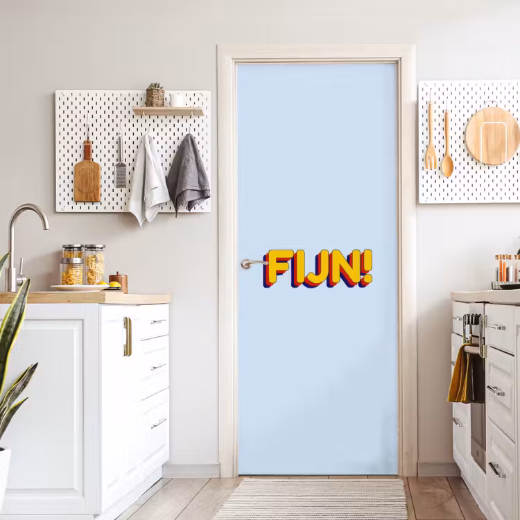 Deursticker - Fijn - Geel - Oranje — 7
