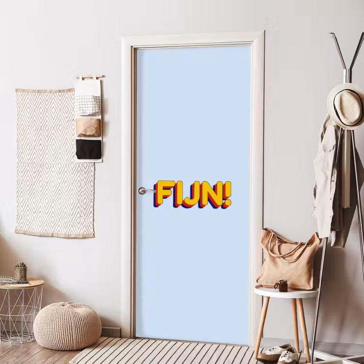 Deursticker - Fijn - Geel - Oranje — 8