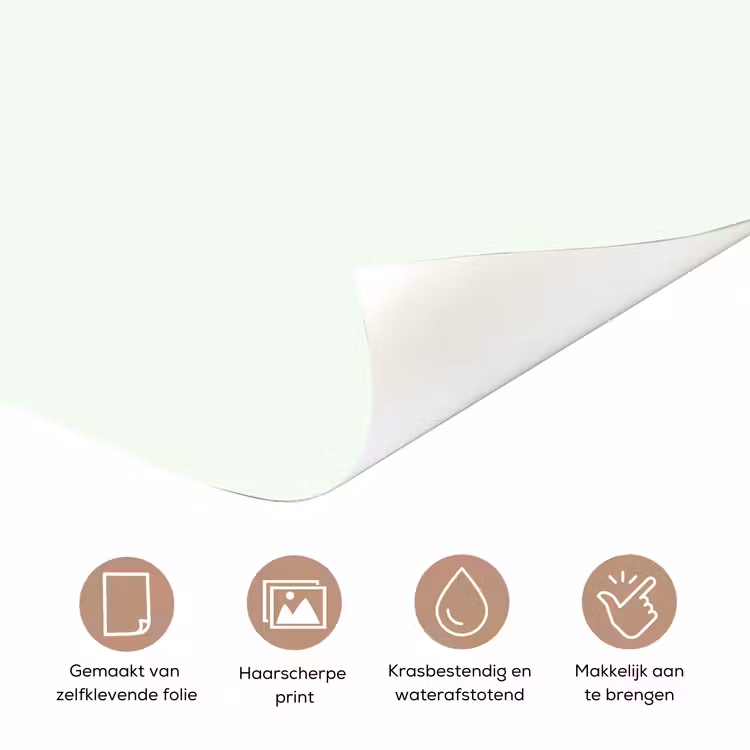Deursticker - Focus - Beige - Roze - Smiley — 3