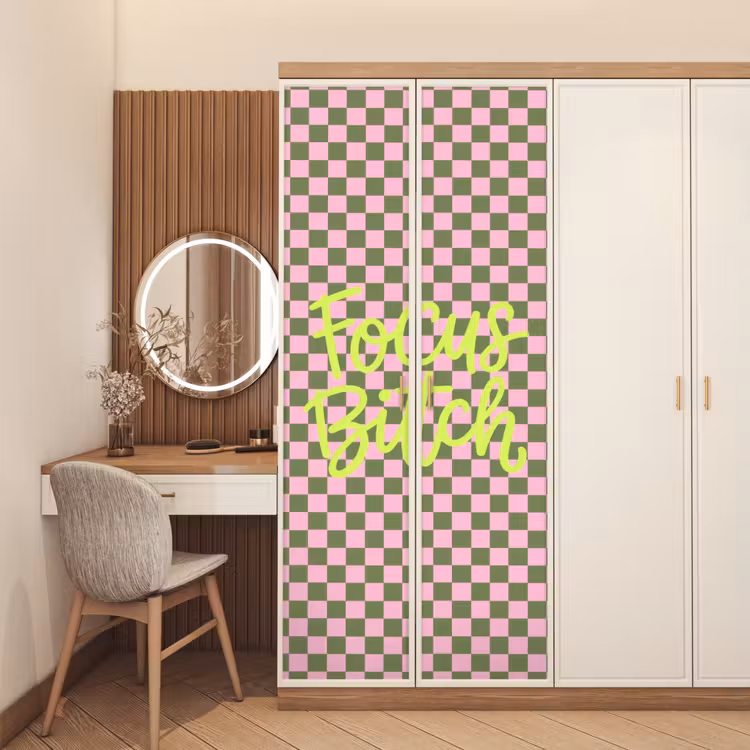 Deursticker - Focus - Vakken - Roze — 5