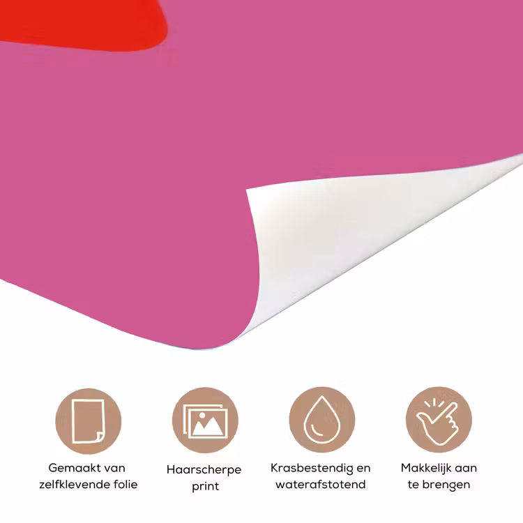 Deursticker - Girl power - Hart - Roze - Rood — 3