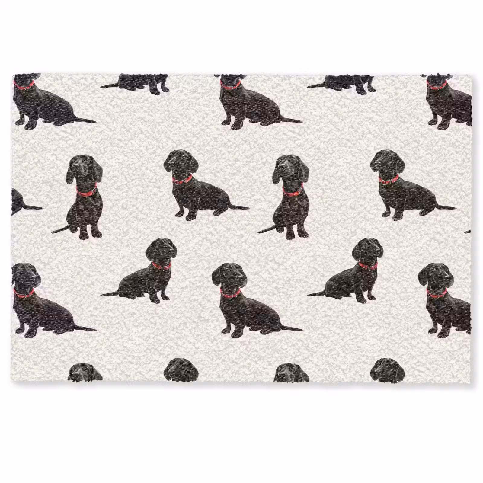 Deurmat - Hond - Patroon - Zwart — 1