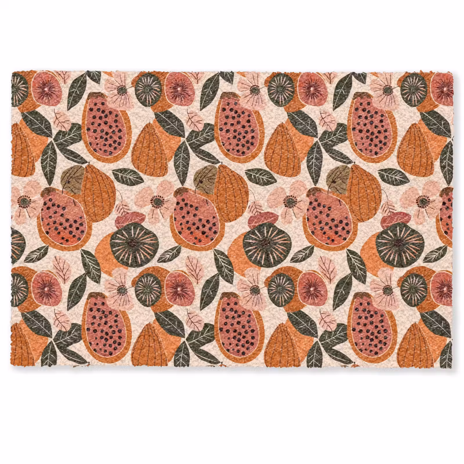 Deurmat - Papaja - Bloesem - Oranje — 1