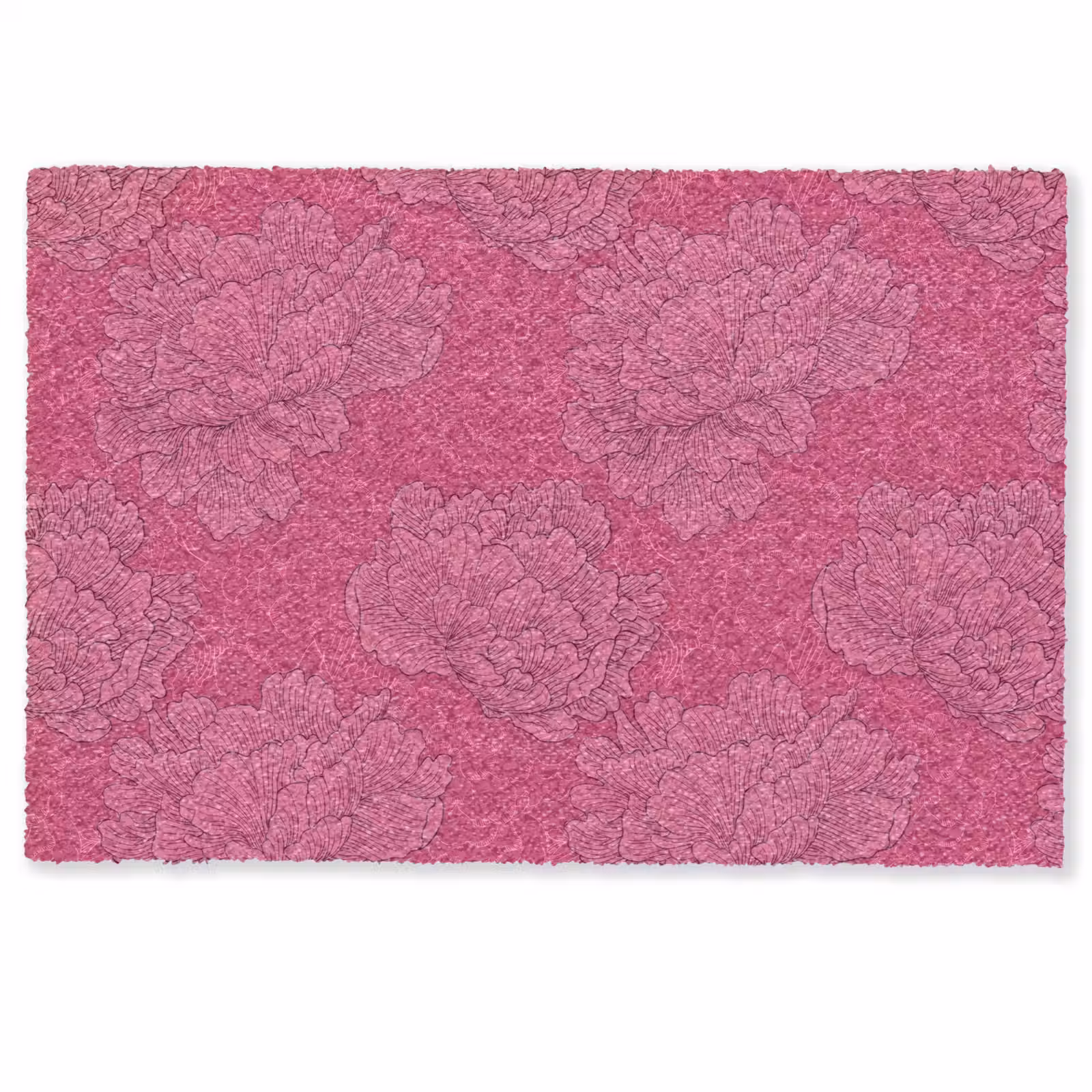 Deurmat - Pioenrozen - Energiek - Roze — 1