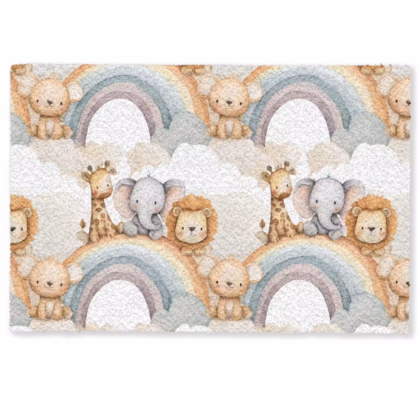 Deurmat - Safari - Regenboog - Kleurrijk — 1