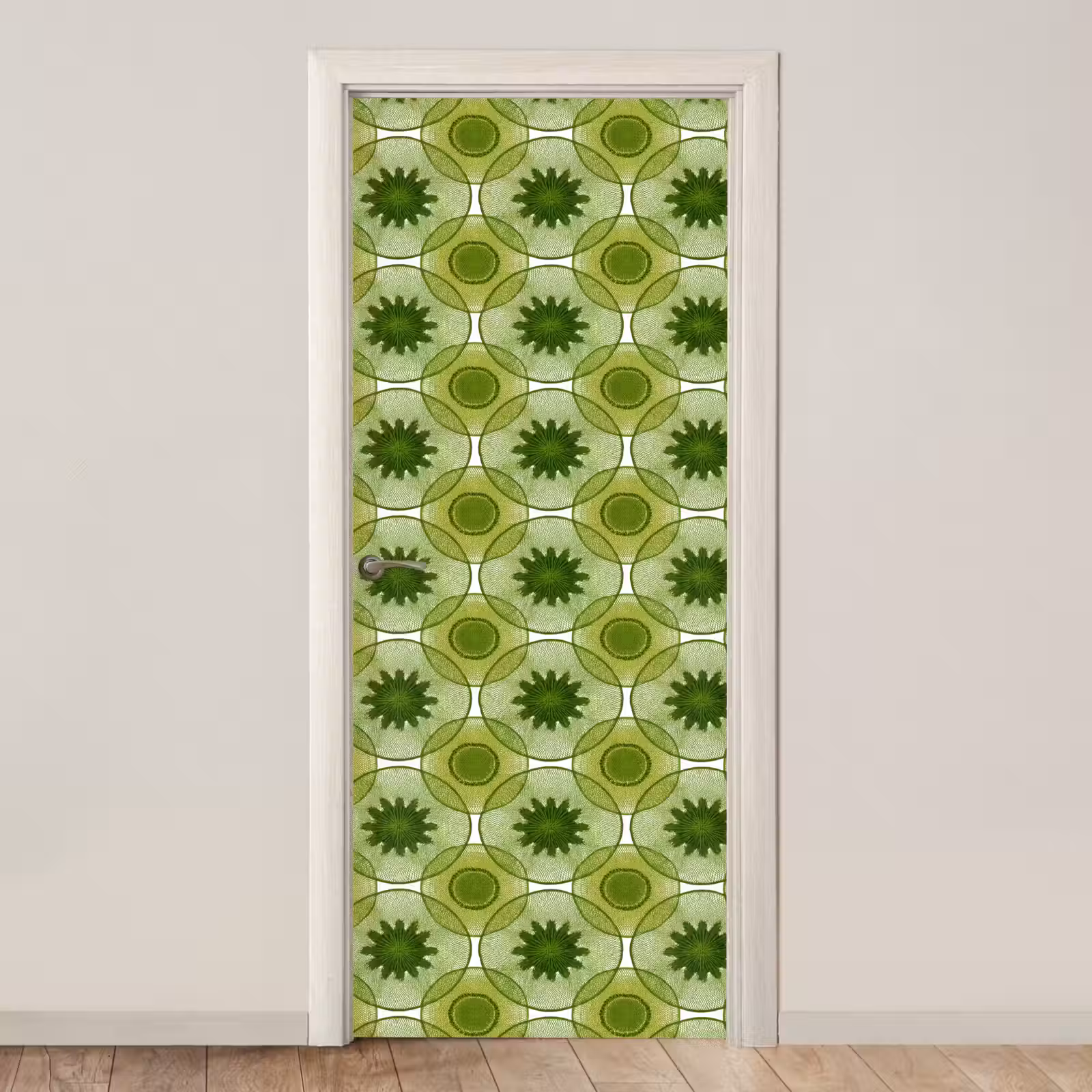 Deursticker - Cirkels - Patroon - Groen — 1