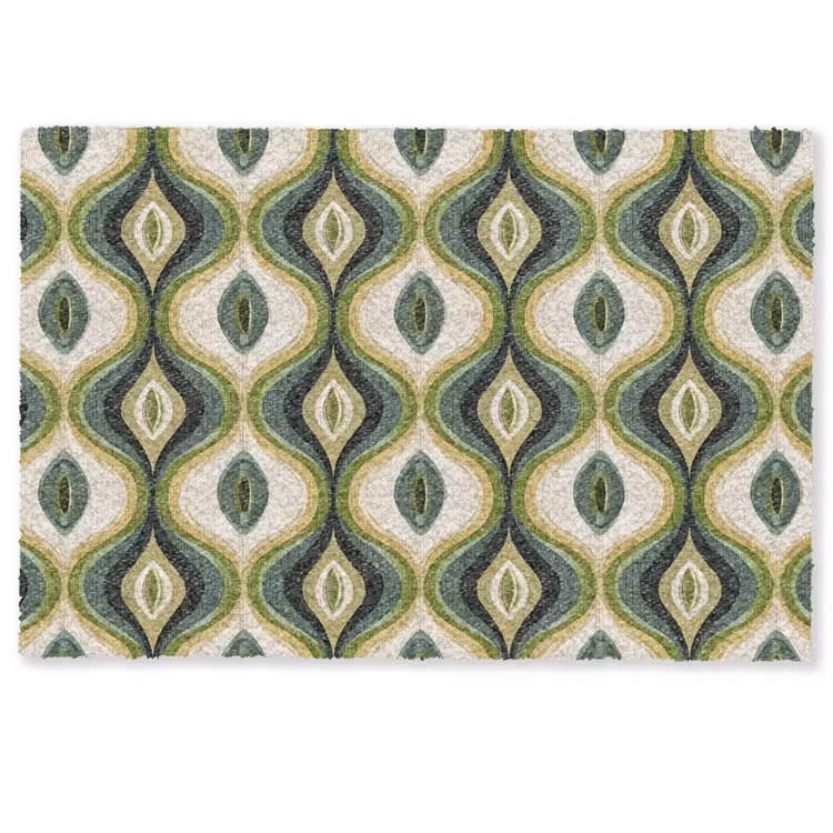 Deurmat - Abstract - Ritmisch - Groen — 1