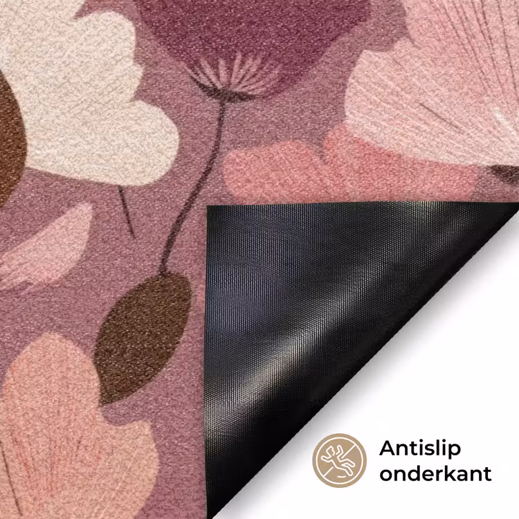 Deurmat - Bloem - Patroon - Roze — 6