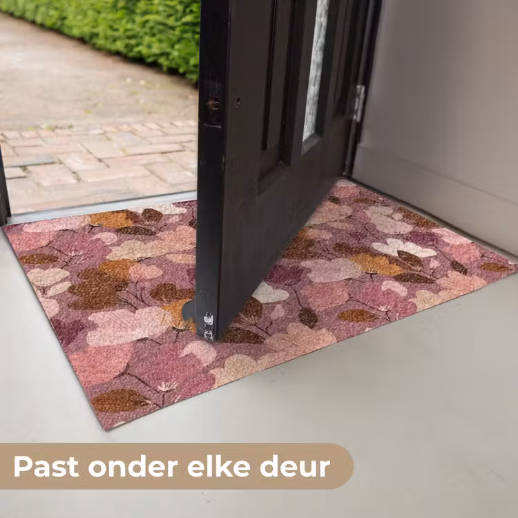 Deurmat - Bloem - Patroon - Roze — 7