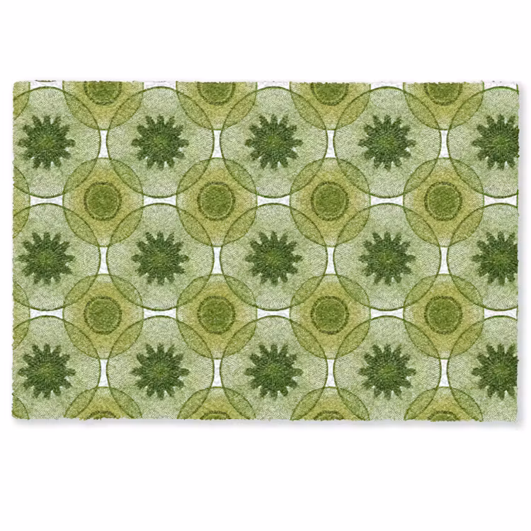 Deurmat - Cirkels - Patroon - Groen — 1